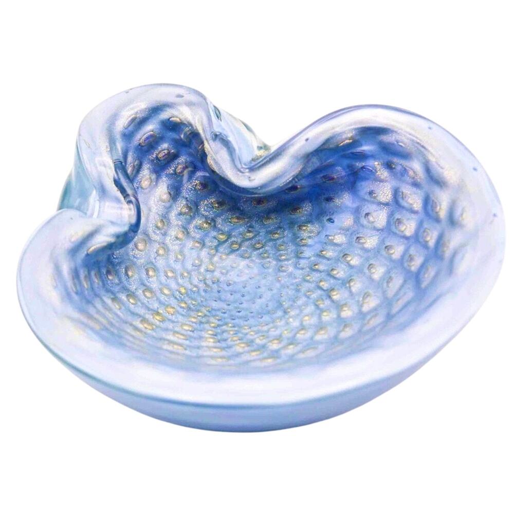 ~Alfredo Barbini Murano Glass Bullicante Bowl/Vide Poche~